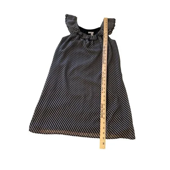 💖Old Navy Women's Sleeveless Patterned Dress Small Black & White - Picture 4 of 6